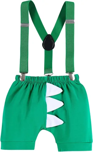 Vista 3 de IMEKIS Conjunto de 3 piezas para sesión de fotos de dinosaurio para bebé y niño