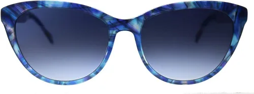 Vista 2 de Lilly Pulitzer Havana BL - Gafas de sol de plástico azul con ojo de gato azul, azul, (Blue Tortoise), 52-16-140