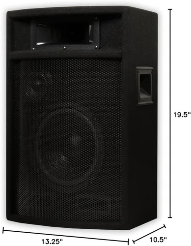 Vista 7 de Acoustic Audio by Goldwood PA-380X - Altavoces pasivos de audio acústico para DJ, 8 pulgadas, PA Karaoke, audio casero de estudio de 3 vías