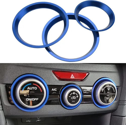 Vista 11 de Cubierta de anillo exterior para perilla de control de clima de Subaru CA, interruptor de control de volumen para Subaru Forester 2019-2024
