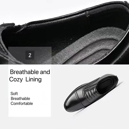 Vista 4 de Oxford - Zapatos de vestir para hombre, formales, de negocios, para boda, casual, modernos, color negro