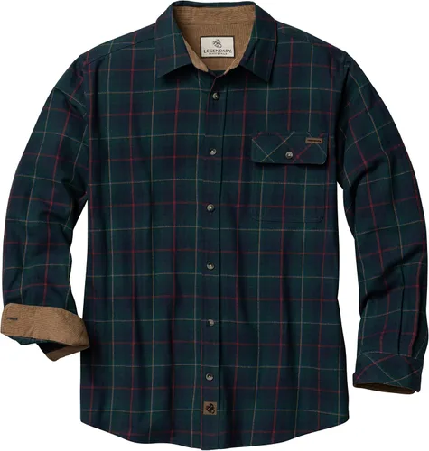 Vista 8 de Legendary Whitetails Camisa de franela de manga larga con botones para hombre, 100% algodón