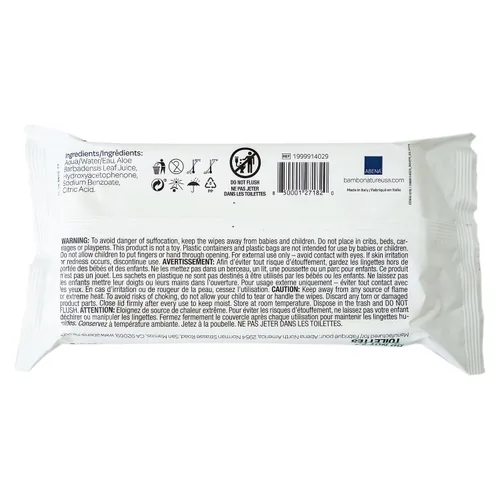 Vista 4 de Bambo Nature Toallitas para bebés de base biológica certificadas por la USDA, 64