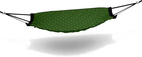 Vista 9 de Pammock - Colchoneta para dormir que se convierte en una hamaca inflable, ideal para acampar, mochileros, senderismo, Airpad, bolsa de transporte
