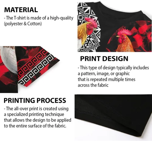 Vista 8 de PERSONALFURY - Camisa de gallo con nombre personalizado, camisa mexicana de gallo de diseño para hombres y mujeres, camisa de manga corta