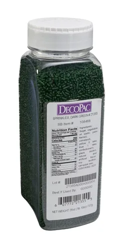 Vista 9 de DecoPac Black Sprinkles Paquete Extra Grande de 26oz Mezcla de Chispitas para Pastel, Chispitas Elegantes Para Decoración de Pasteles