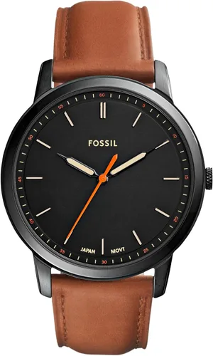 Vista 16 de Fossil - Reloj de cuarzo minimalista para hombre, de acero inoxidable y cuero, de tres agujas Negro (Black Bracelet)