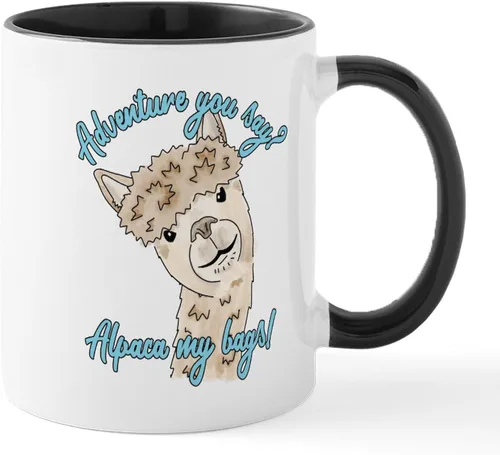 Vista 29 de CafePress A Is For Alpaca Taza de café de cerámica de 11 oz (11.0 fl oz)
