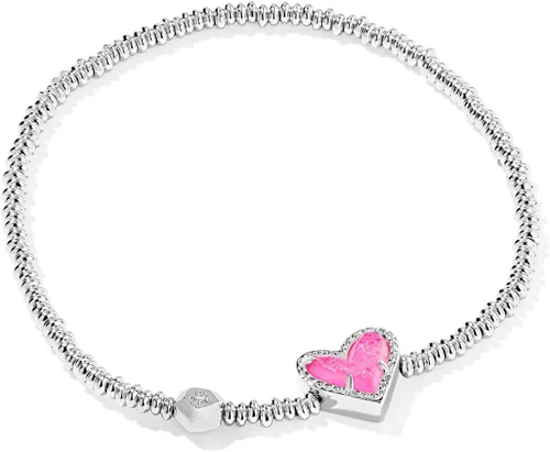Vista 15 de Kendra Scott Pulsera elástica de corazón Ari, joyería de moda para mujer