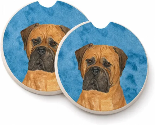 Vista 58 de Caroline's Treasures SS4767-BUCARC - Juego de 2 portavasos para automóvil, diseño de bulldog inglés, absorbentes para automóvil, portavasos