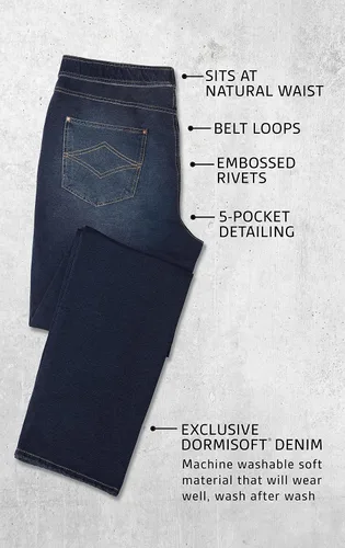 Vista 4 de PajamaJeans Jeans elásticos para hombre - Pantalones de chándal para hombre