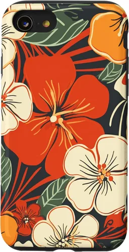 Vista 18 de Puakenikeni Flower Watercolor Floral Pattern Case for iPhone 17