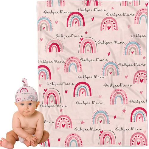 Vista 24 de Mantas de bebé personalizadas para niños y niñas, regalos personalizados para bebés, mantas de bebé personalizadas para niñas y niños, artículos