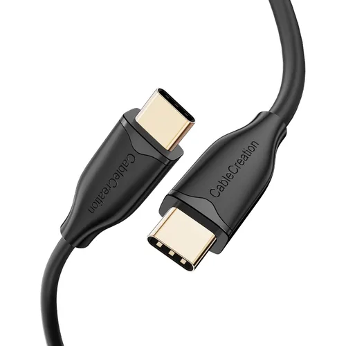 Vista 10 de CableCreation Cable corto USB a USB C de 0.8 pies, cable de carga USB C trenzado para Carplay, Galaxy S23 S23+ S22+ S22 S21 S20 Note 20, MacBook