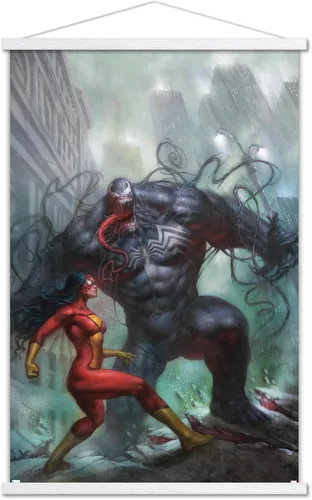 Vista 19 de Trends International Marvel Comics-Spider-Woman-Venom #161 - Póster de pared, 14.725 x 22.375 pulgadas, versión enmarcada de madera de granero