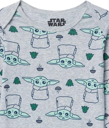 Vista 4 de Tienda Essentials Disney Marvel Star Wars Unisex Babies' Long-Sleeve Bodysuits, Pack of 5