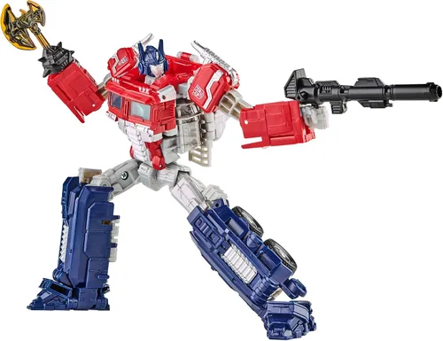 Vista 3 de Transformers: Paquete de 2 figuras de acción inspiradas en el videojuego Optimus Prime y Soundwave, figuras de 6.5 pulgadas convertibles, para niños