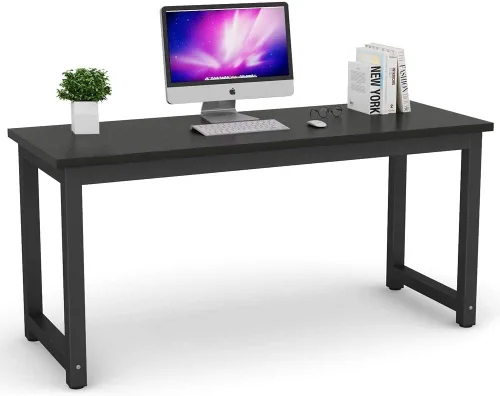 Vista 38 de Mesa para computadora Tribesigns moderna estilo sencillo para PC, portátil, estudio, moderna estación de trabajo para el oficina en casa