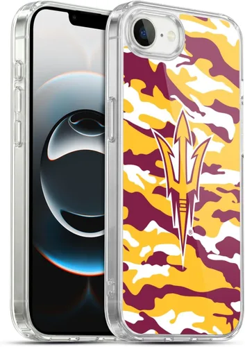 Vista 77 de Head Case Designs Funda de gel ASU Camou con licencia oficial de la Universidad Estatal de Arizona [protección de grado militar] compatible