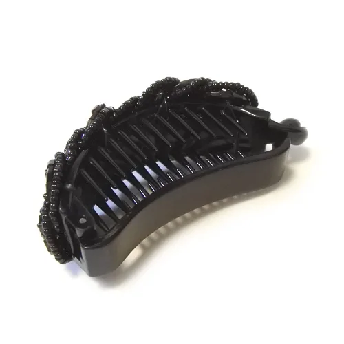 Vista 2 de Noble Lady - Soporte para cola de caballo con clip de pelo para mujer (H35) (negro)