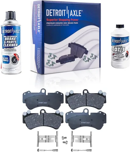 Vista 70 de Detroit Axle - Pastillas de Freno Delantero para Nissan Altima Maxima Sentra 350Z Cube Juke Versa INFINITI G35 I30 I35 Suzuki SX4 Crossover