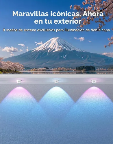 Vista 8 de Govee Luces permanentes para exteriores 2 Pro, 100 pies con IP68 Blanco