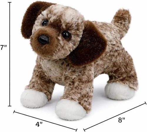 Vista 2 de Douglas Spud - Animal de peluche de perro de raza mixta 8 pulgadas de largo