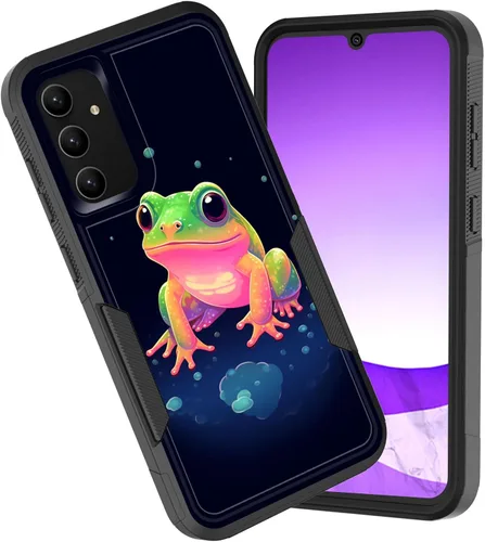 Vista 51 de Funda para Galaxy A15 5G, doble capa híbrida resistente a prueba de golpes, policarbonato duro, silicona suave, TPU, funda protectora para Samsung