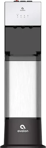 Vista 3 de Avalon Base dispensadora de enfriador de agua, extensor de altura de pedestal para modelos de carga inferior y sin botella, BASE-BLK