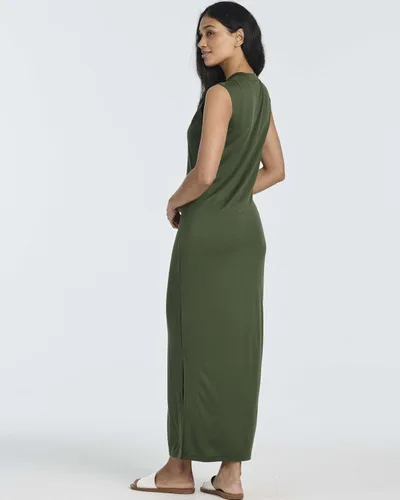 Vista 3 de Real Essentials Paquete de 3 Vestido largo sin mangas para mujer, vestido casual de verano con bolsillos (disponible en tallas grandes)