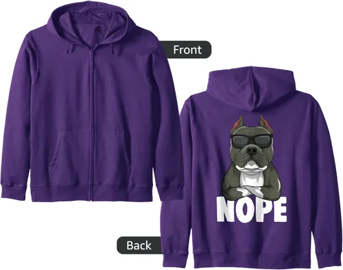 Vista 17 de American Bully - Sudadera con capucha con cremallera para perro, Negro
