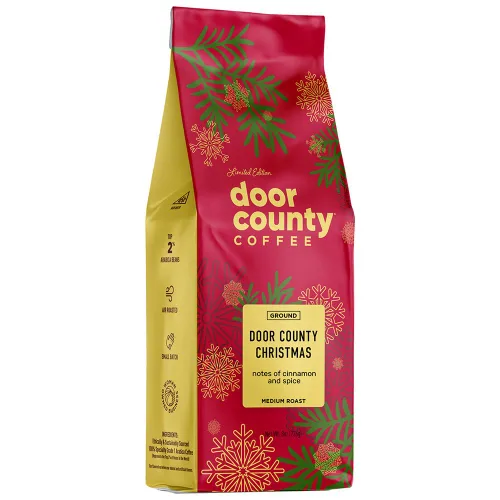 Vista 3 de Best Sellers - Regalo de café con sabor navideño, café Door County, tostado medio, 3 bolsas (8 onzas)