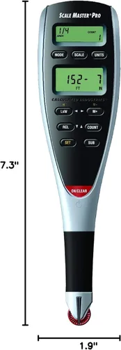 Vista 8 de Calculated Industries Paquete de herramientas de despegue de medidas de plan digital con calculadora de fracción de pies y pulgadas de construcción