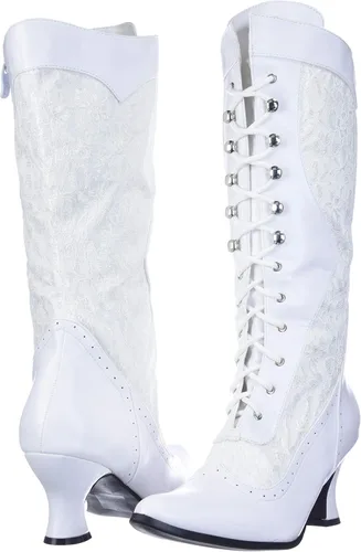 Vista 7 de Botas de tacón Ellie Shoes 253-Rebecca, con encaje