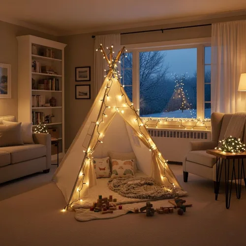 Vista 6 de 300 luces LED de Navidad blancas cálidas para interiores y exteriores, cadena de luces LED de 100 pies, cable verde, enchufable, luces de árbol