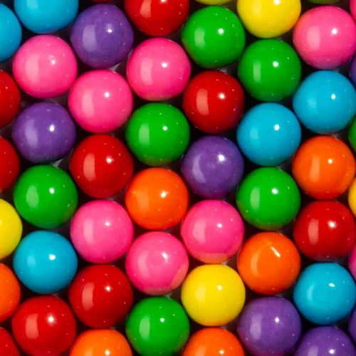 Vista 5 de Candy Envy - Bolas de chicle surtidas - 1 pulgada - Aproximadamente 113 por bolsa de 2 libras - Caramelos surtidos a granel - Hecho en América