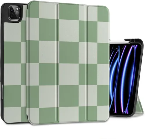 Vista 12 de MEEgoodo para iPad Pro M2 12.9 Funda 6ª/5ª/4ª/3ª Generación 2022 2021 2020 2018 con Soporte para Lápiz, Funda para Tablet con Parte Trasera de TPU