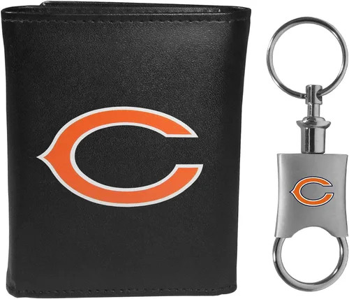 Vista 24 de Siskiyou Sports NFL unisex Tri-fold Wallet & Valet Key Chain
