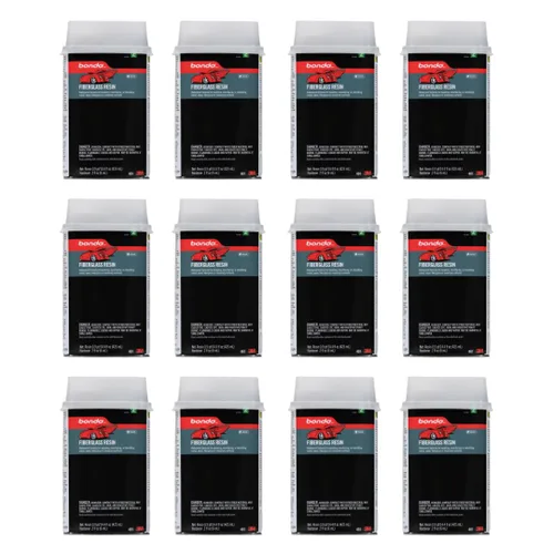Vista 8 de 3M Bondo Fiberglass Resin, 0.9 Pint Each, 3 Pack 2 Stage 2 Repair Kit, 0.9 Pint Each, 3 sets, Model 401