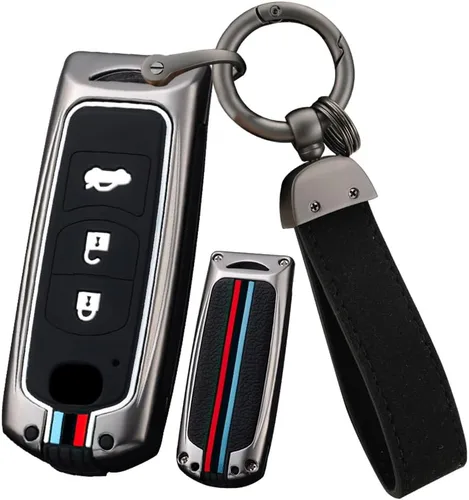 Vista 9 de ontto Funda inteligente de metal para llave de automóvil, protector de llave de silicona suave para CX3, CX5, CX7, CX9, MX5, entrada sin llave