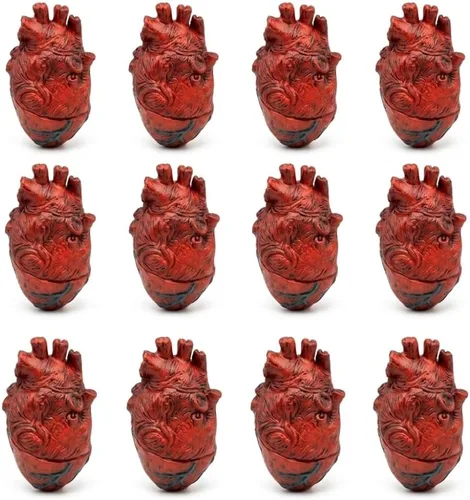 Vista 8 de Partes del cuerpo de fantasía. Corazón (1 por paquete)., Paquete de 1, Corazón rojo
