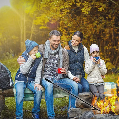 Vista 6 de SIMOND STORE Poker para hogueras de 36 pulgadas, resistente con recubrimiento en polvo resistente a la corrosión, póquer para chimenea