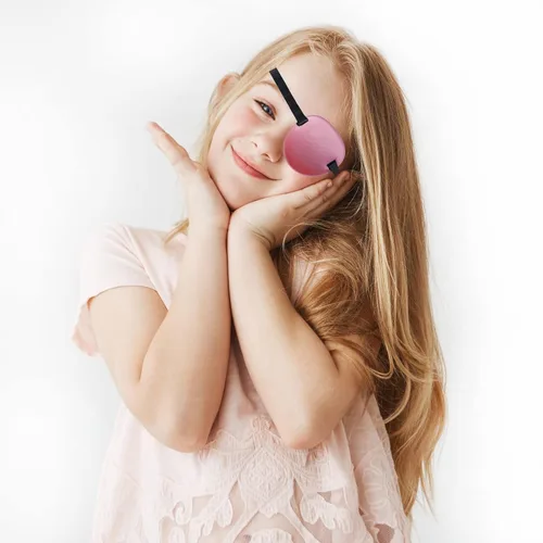 Vista 2 de Conjunto de parches para ojos: 6 parches suaves y ajustables para ambliopía y 2 parches médicos 3D para ojos (ojo derecho)