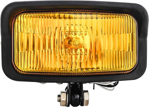 Vista 4 de FATECIM Vintage motocicleta cuadrado faro retro cabeza luz lámpara ámbar lente con visera universal para Harley Cruiser Bobber Chopper Yamaha Honda