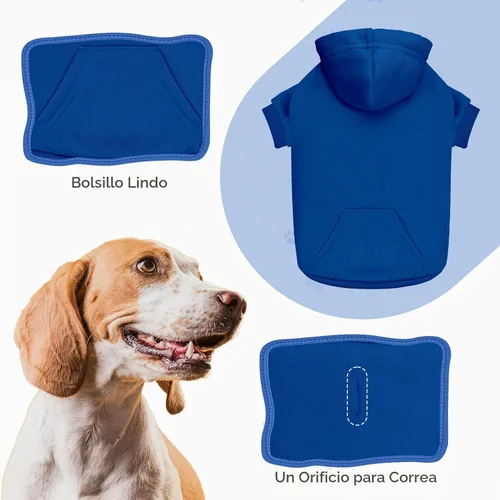 Vista 3 de Suéteres para Perros Pequeños Suéter para Mascotas Sólido Suave Forro Polar Cepillado Sudadera con Capucha para Perro Ropa Sudadera con Capucha