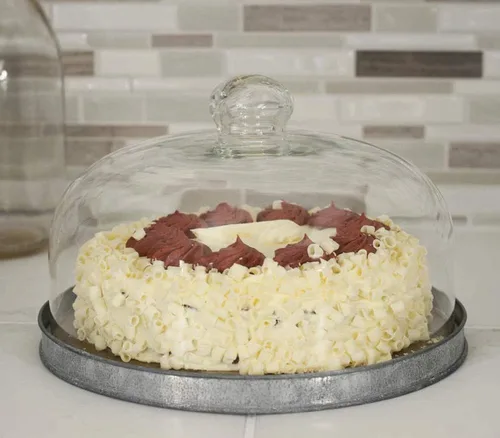 Vista 2 de Cloche de postre con base