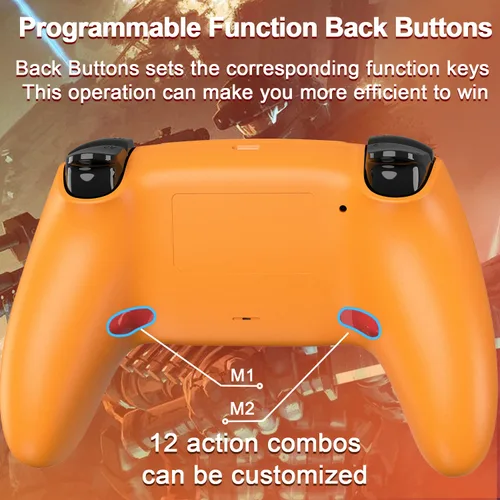 Vista 2 de Ymir Elite Modded para controlador de PS4, control remoto personalizado go2fun para Play Station 4SteamPCProSlim con paletas traseras mapeables