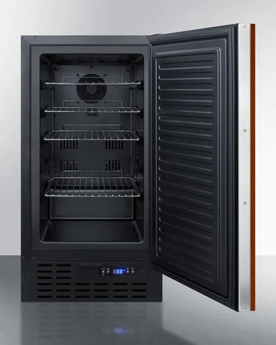 Vista 3 de Summit FF1843BIF 18 Inch Wide 2.7 Cu. Ft. Panel Ready Compact Freezerless Refrigerator with LED Lighting
