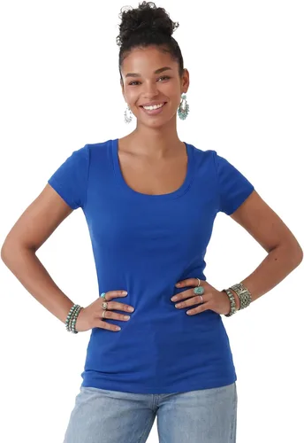 Vista 90 de Emmalise - Camiseta de manga corta para mujer, cuello redondo, estilo básico, pack de valor, tallas junior y grandes