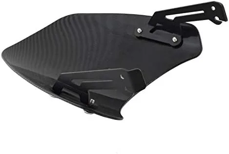 Vista 5 de GLoyer Motorcycle Windshield Windscreen Windshield Fly Screen Shield Wind Deflector with Bracket Compatible with Ducati Scrambler 400 800 2015 2016